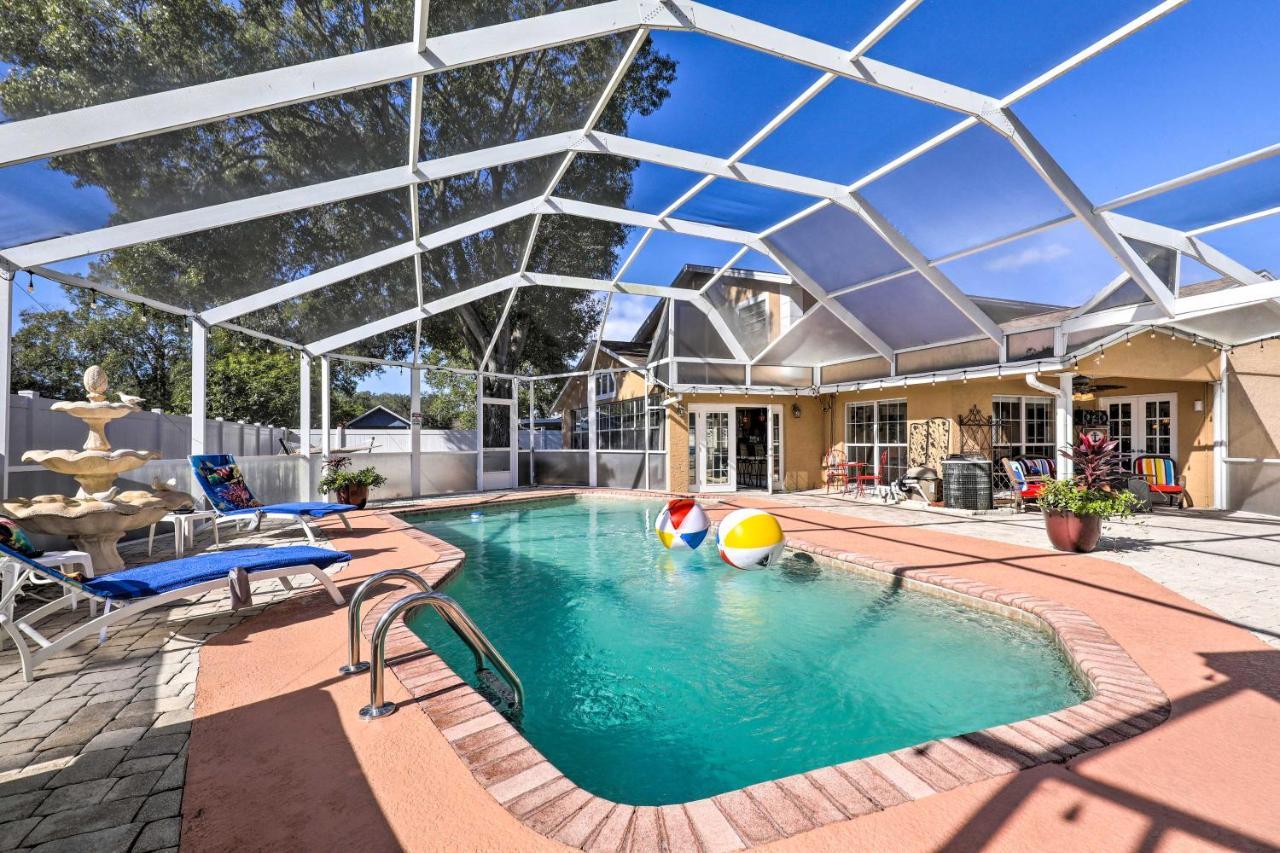 Cozy Home In Heart Of Tampa With Lanai And Pool! Ngoại thất bức ảnh